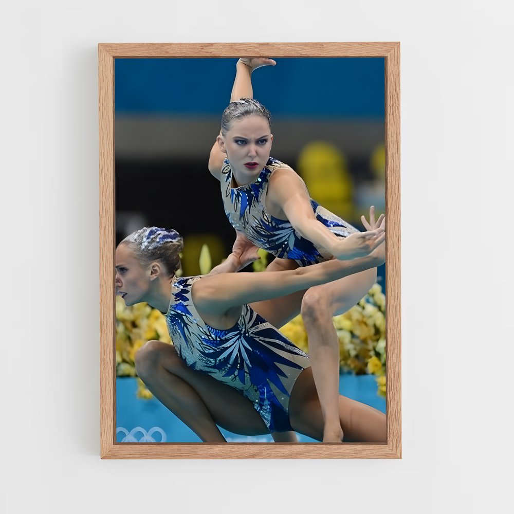 Poster Harmonie Gymnique – affiche Plongeon synchronisé (vue 4)